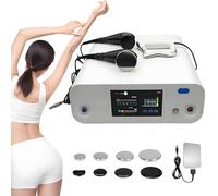 HuanSebesity Máquina De Diatermia Tecar 448khz Portátil,Equipo De Fisioterapia RF Cet Ret,8 Sondas,2 Asas Y Placa Negativa,Reafirmación Cutánea,para Salones De Belleza Y Uso Doméstico