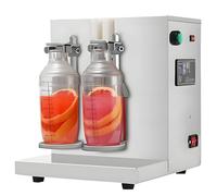 HuanSebesity Máquina Mezcladora Automática con Temporizador,Licuadora Doble Vaso En Acero Inoxidable,Mezclado Homogéneo,Motor Eficiente, Preparar Jugos,Café,Batidos Y Cócteles
