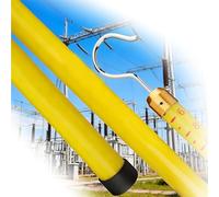 HuanSebesity Pértiga De Medición Altura 6-18m,Varilla Naranja De Fibra De Vidrio,Aislada Y Ligera,para Medición De árboles,Torres De Telecomunicaciones Y Inspecciones Subestaciones Yellow-15m/49.2ft