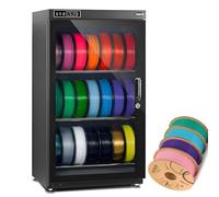 HuanSebesity Secador Filamentos para Impresora 3D,Caja Almacenamiento Antihumedad 70l,Capacidad para 10-12 Rollos 1kg,Compatible con Pla Abs Petg Nailon TPU Pa,Ideal para Hogar Y Estudios ThreeTier