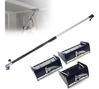 HuanSebesity Set Herramientas Acabado para Yeso,Caja Acabado Plano,Máquina Cinta para Yeso,ángulo Ajustable 120°,Mango Extensible 106-165cm,Ideal para Reformas Y Decoradores Profesionales 8in