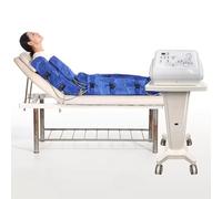 HuanSebesity Traje Adelgazante Corporal con Masaje Presión Aire,Máquina Profesional Presoterapia con Terapia Vacío Y Drenaje Linfático por Presión Ondas Aire,para Piernas Y Pies Cansados Blue