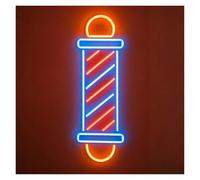 HUANTY Decoración de Fiesta con Letrero de neón Letrero De Neón para Decoración De Negocios, Brillo Ajustable, para Salón De Peluquería, Hace Que Tu Tienda Sea Más Brillante,45cm