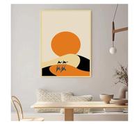HUANTY Impresiones en lienzo para arte de pared Pinturas Decorativas De Atardecer En El Desierto, Sin Marco, Impresión En Lienzo, Imágenes Estéticas, Decoración De Pared Para Habitación(E,50x70cm)