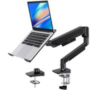 HUANUO Brazo de monitor ajustable para pantallas de 13 a 34 pulgadas, soporte de escritorio para portátil de hasta 17 pulgadas, soporta 5-20 libras, VESA 75 x 75 100 x 100, 2 opciones de montaje