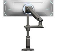 HUANUO Brazo de Monitor Resistente para Pantallas Ultra Anchas de 13 a 49 Pulgadas, soporta 18 kg, Soporte para Monitor de Juegos de Escritorio con Ajuste de Altura de 739 mm, VESA 75x75 100x100