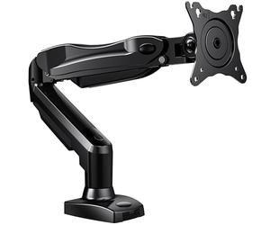 HUANUO Soporte Monitor Escritorio para Pantallas 13-32 Pulgadas, Brazo Monitor hasta 9 kg, Monitor Arm Ergonómico con Inclinación, Giro y Rotación 360°, Altura Regulable, VESA 75x75/100x100
