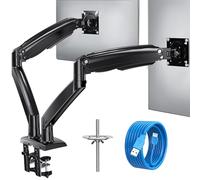 Huanuo - Soporte para Pantalla para PC, 2 Pantallas ultragrandes, de 13 a 35 Pulgadas, Brazo de Movimiento Completo para Pantalla PC con Cable USB, con un Peso de hasta 12 kg