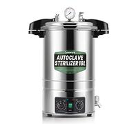 Huanyu 18L Autoclave Esterilizador Autoclave eléctrico de laboratorio ajustable en temperatura y tiempo Diseño de apertura rápida Esterilizador de vapor de alta presión para laboratorios Universidades