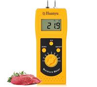 Huanyu Medidor de humedad de carne Analizador de humedad del contenido de agua para carne de aves de corral, incluida carne de cerdo Carne de res Cordero Pollo 10% a 90% Rango de medición DM300R
