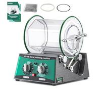 Huanyu Pulidor de la joyería 5kg Capacidad Barril Tumbler Pulidor Rotary Tumbler Máquina de pulido de barril con 450g perlas de pulido