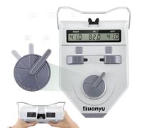 Huanyu Pupilómetro Óptico Digital de PD Meter 45-82mm Medidor de Distancia Pupilar con Perilla Medición de Pupila Pantalla LCD Precisión 0.1-0.5mm Optometría para Escuela Hospital(LY-9AT)