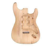HUAOSN Cuerpo de Guitarra Hecho a Mano Sin Terminar, Agujeros Preperforados, Cuerpo de Guitarra Eléctrica de Madera de Paulownia para Hacerlo Usted Mismo, Instrumento Musical