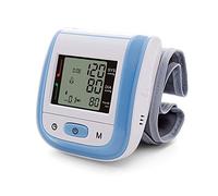 Huapa Tensiómetro de Muñeca, Totalmente Automático Tensiometro Muñeca, Esfigmomanómetro Digital Automático con Pantalla Almacenar 99 Conjuntos de Resultados (Azul)