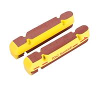 Huaqgu Pastillas de Freno,Pastillas de Freno de Disco de Bicicleta,1 Par de Pastillas de Freno de Bicicleta Zapatas de Freno de Goma para Bicicleta de Carretera para Llantas de Carbono Ruedas