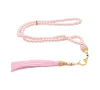 Huaqgu Pulsera de cuentas de oración,6 mm Allah Mohammed Rosario Tasbih Cuentas de oración musulmana Turco 99 Cuentas Perlas Encanto Misbaha Meditación Pulsera Collar