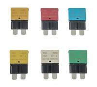 HUAREW 12V Disyuntores de Fusibles de Reinicio Automático, Fusible de Interruptor ATC ATO Cortacircuitos Estilo Hoja 5A 10A 15A 20A 25A 30A (Mezcla 6 piezas)