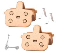 HUAREW 2 Juegos Pastillas de Freno de Disco Totalmente Metálicas | Pastillas de freno antidesgaste, compatibles con Ninebot Segway MAX G3 G3D G3E, Resistentes al Calor para Patinete Eléctrico
