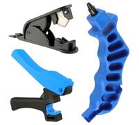 HUAREW 3 Pcs Riego de goteo Tubo de riego Punch Cutter Tool Tool, 2 en 1 Herramienta de perforación de goteo, Cortador de manguera de riego para riego para tubería de PE de jardín 16 20 mm de 20 mm