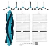 HUAREW Accesorios de Repuesto para Conga 2499 Ultra Home Advanced Conga 2499 Ultra X-Treme Robot Aspirador, 1 Cepillo Principal, 6 Filtros, 6 Cepillos Laterales (14 piezas)