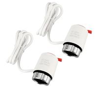 HUAREW Actuador Termoeléctrico, Actuador para Calefacción por Suelo Radiante,230V M30*1.5 Normalmente Cerrado,para casi todos los colectores de circuito de calefacción comunes(2 piezas)