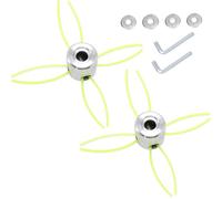 HUAREW Aluminio Cabezal Desbrozadora, Desbrozadora Repuestos, Universal Cabezal Hilo Aluminio Cortacésped Duradero para Desbrozadora de Césped