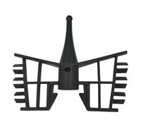 HUAREW Batidor de mariposa compatible con robot de cocina Monsieur Cuisine Connect y Smart, robot del Lidl, Silvercres