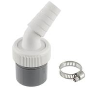 HUAREW Empalme para Tubo Desague Lavadora y Lavavajillas, kit union lavadora secadora con Entrada 18-24 mm y Salida 40 mm, Adaptor para Manguera Desagüe Incluye 1 abrazadera metálica de 20-32 mm