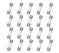 HUAREW F1.6AL250V 20 piezas fusible de vidrio de acción rápida 5x20 mm 1.6A 250 V 0,2 x 0,78 pulgadas fusible de retardo de tiempo (paquete de 20 piezas)