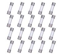 HUAREW F4AL250V 20 piezas fusible de vidrio de acción rápida 5x20 mm 4A 250 V 0,2 x 0,78 pulgadas fusible de retardo de tiempo (paquete de 20 piezas)