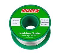 HUAREW HR990307 Sn 99-Ag 0.3-Cu 0.7 alambre de soldadura sin plomo con núcleo de colofonia (0.8mm, 60g)