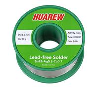 HUAREW HR990307 Sn 99-Ag 0.3-Cu 0.7 alambre de soldadura sin plomo con núcleo de colofonia (1.0mm, 60g)