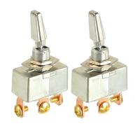 HUAREW Interruptor de palanca 12V 50 A, interruptor basculante de metal grande para coche, yate, 3 pines ON-OFF-ON, adecuado para vehículos pesados