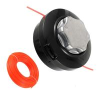 HUAREW M10 x 1,25 repuesto de hilo universal, cabezal de carrete de 2 líneas cabezales desbrozadora con cable de 30 m y 2,4 mm