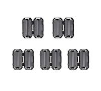 HUAREW Noise Blanker Clip de cable negro Tipo de clip Anillo de ferrita RFI EMI para 3.5 mm(paquete de 5)