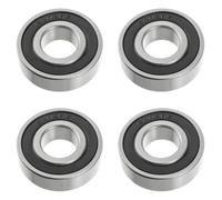 HUAREW Rodamientos de bolas 6203 2RS de acero para rodamientos, 17 mm x 40 mm x 12 mm doble blindaje, rodamientos rígidos de bolas para bricolaje, tornos, motores, impresoras 3D, fresadoras(4Pcs)