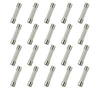 HUAREW T15AL250V 20 piezas 6x30 mm 0,24 x 1,18 pulgadas fusibles de tubo de cerámica de soplado lento 15A 250V