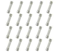 HUAREW T1AL250V 20 piezas 6x30 mm 0,24 x 1,18 pulgadas fusibles de tubo de cerámica de soplado lento 1A 250V
