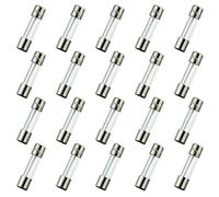 HUAREW T2AL250V 20 piezas 5x20mm fusible de vidrio de soplado lenta 2A 250V 0,2 x 0,78 pulgadas fusible de retardo de tiempo