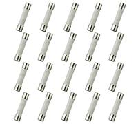 HUAREW T2AL250V 20 piezas 6x30 mm 0,24 x 1,18 pulgadas fusibles de tubo de cerámica de soplado lento 2A 250V