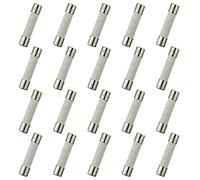 HUAREW T30AL250V 20 piezas 6x30 mm 0,24 x 1,18 pulgadas fusibles de tubo de cerámica de soplado lento 30A 250V