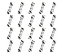 HUAREW T6.3AL250V 20 piezas 5x20mm fusible de vidrio de soplado lenta 6.3A 250V 0,2 x 0,78 pulgadas fusible de retardo de tiempo