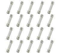 HUAREW T7AL250V 20 piezas 6x30 mm 0,24 x 1,18 pulgadas fusibles de tubo de cerámica de soplado lento 7A 250V