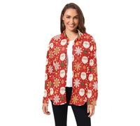 huarong Camisa básica de pana de manga larga para hombre y mujer | Cierre de botón, ajuste regular, estampado novedoso, camisas con cuello para oficina y negocios, ropa de principios de otoño