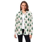 huarong Camisa básica de pana de manga larga para hombre y mujer | Cierre de botón, ajuste regular, estampado novedoso, camisas con cuello para oficina y negocios, ropa de principios de otoño