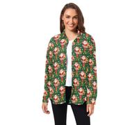 huarong Camisa básica de pana de manga larga para hombre y mujer | Cierre de botón, estampado novedoso, cuello y ajuste regular para oficina y cita nocturna, moda de principios de otoño