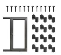 Huasean Clips Para Ventana Contra Tormentas - Reutilizables Previenen Vibración Sujeción Segura Del Marco 12 Piezas | Fijadores Para Puertas Con Mosquitera y Paneles Invernales,para Hogar Oficina