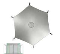 Huasean Cubierta De Sombra para Trampolín - Tela Sombra Impermeable y Resistente,Cubierta para Trampolín Exterior | Exterior Niños Patio Trasero Zona De Juegos Porche Jardín Y Patio Césped Y