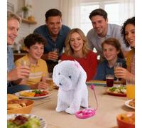 Huasean Perro Robot Juguete,Peluche Interactivo Que Camina con Música - Juguetes Interactivos de Perro Robot para Niños y Niñas,para Jugar Aprender Y Decorar Interior Exterior