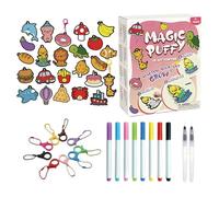 Huasean Set De Pintura - Set de Dibujo Artístico con Textura de Espuma en 3D - Kit De Dibujo Textura Espuma 3D - Para Niños, Año Nuevo, Preescolar, Jardín De Infancia, Cumpleaños Y Navidad